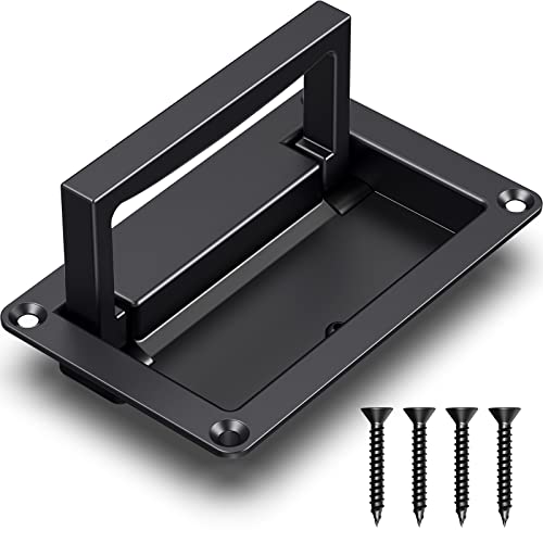 Black Zinc Alloy Recessed Door Pull Handle Recessed