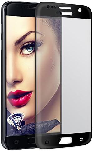 Samsung Galaxy S6 Edge Screen Protector Toptrade S6 Edge 3D Curved Ultra HD Tempered Glass Care Friendly Screen Protector for Samsung Galaxy S6 Edge (Black)