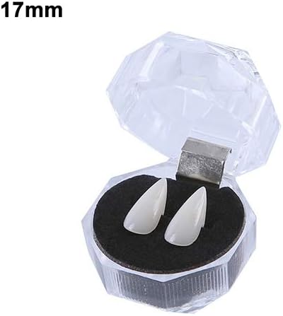 Verlike 2Pcs/Set Vampire Teeth Fangs Halloween Party Cosplay Props Horror False Teeth Props Party Favors Cosplay Accessories 17mm