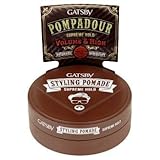 GATSBY Supreme Hold Water-based Styling Pomade for Voluminous Pompadour Hairstyles 2.65oz (75g)