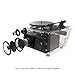 HYM Seed Belt Drive Turntable, Bluetooth Vinyl Record Player with 80W Output Stereo Speaker, RCA Output, Aux in, Dust Cover, Walnut Woodthumb 3
