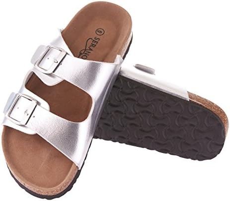 Seranoma Women's Comfortable Cork Sandals - Casual Slide for Spring/Summer