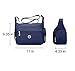 Fabuxry Crossbody Handbag for Women Organize Pack Shoulder Bag Messenger Purses (Navy)