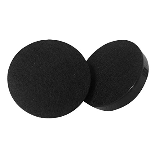 Dovewill 2 Pieces Durable Plastic Air Hockey Pushers Goal Handles Paddles Replacement for Game Tables - Choice of Color and Size - Black, Large - Thumbnail 2