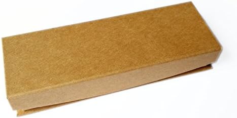 Kraft Pencil Box Case Minimalist Brown Color Magnetic Clasp Thick Sturdy Paper Gift Box