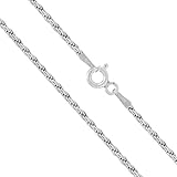 Sterling Silver 1.5mm Rope Chain Necklace, 16