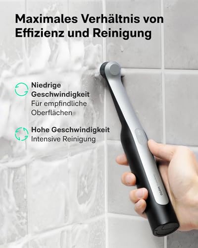 HOTO Wand Electric Cleaning Brush, USB-C Wireless Grout Brush with 12 Cleaning Heads, IPX7 Bathroom Cleaning Brush, Electric for Grouts, Corners, Floors, Tiles, Kitchen, 3D Printing Cleaning, Bathroom Gadgets
