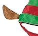 Clever Creations Puppy Dog Christmas Elf Hat Outfit, Festive Holiday Pet Costume, One Size Fits Most