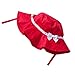 Toubaby Kid Girls Sun Hats Baby Bucket Hat with Big Fold-up Brim Rose Red