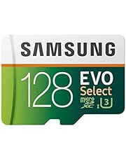 SAMSUNG: EVO Select 128GB MicroSDXC UHS-I U3 100MB/s Full HD & 4K UHD Memory Card with Adapter (MB-ME128HA)