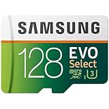 Samsung EVO Select 128GB microSDXC UHS-I U3 100MB/s Full HD & 4K UHD Memory Card with Adapter (MB-ME128HA)