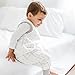 Tealbee Dreamsuit Toddler Sleep Sack with Feet – Walker Sleep Bag with Legs, Rayon made from Bamboo, All Season 1.2 TOG, 2-Way Zipper, 2T-3T - Alphabet