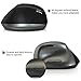 OJA Wireless Vertical Ergonomic Optical Mouse Right Hand Rechargerable Gaming Mice 3 Adjustable DPI 800 / 1000 /1200 Super Comfortable (Black)