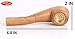 2-Piece Light Oak Wood Pipe 6.8 in Wooden Tobacco Smoking Pipe