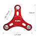 Tri Spinner Fidget Toy New 2017 All Metal Design Super Fast Long Spins Ceramic Center Quality Spinners Focus Toy for Kids & Adults (REDMini)