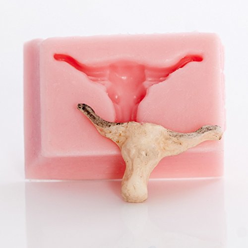 Miniature Steer Skull Silicone Mold Food Safe Mold Craft Jewelry Mold. Perfect size to make western jewelry earrings. - Thumbnail 5