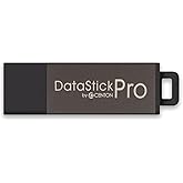 Centon DataStick Pro USB 2.0 Aluminum Storage Flash Drives 16GB Grey 5 Pack | Snap-on-back cap, protected USB connector, plug-and-play connectivity, compatible with USB port devices, file sharing, backup