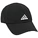 adidas Men's Adizero 2 Relaxed Performance Cap, Black/Aluminum 2/ White, One Size