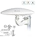 ANTOP UFO 360&deg; Omni-Directional Outdoor HDTV Antenna 65 Miles Range with Smartpass Amplified & Built-in 4G LTE Filter Fit Home/RV/Attic Use (33ft Coaxial Cable, 4K UHD Ready) primary
