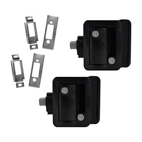 Black RV Paddle Door Handle RV Door Lactch Entry Door Handle