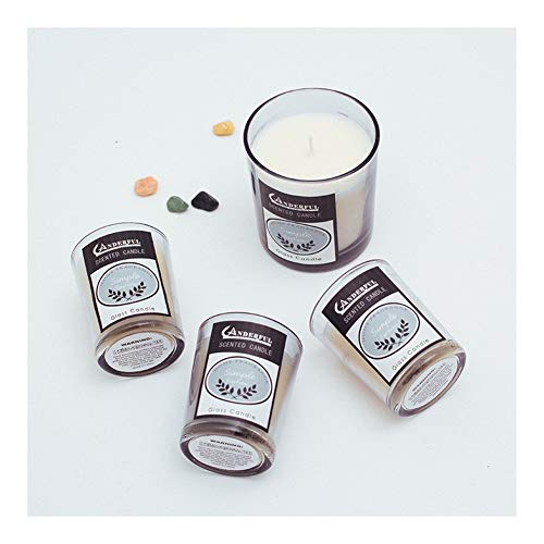 Guomao Fragrance Handmade Gift Glass Candlestick Romantic Aromatherapy Candles Aromatherapy Candles Birthday Candles (Color : Blue)