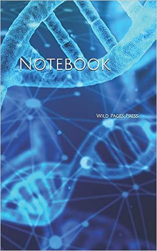Notebook: DNA genetic material helix proteins biology science scientist biology chemistry physics