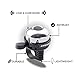 LYCAON Bicycle Bell 8 Colors Mini Aluminum Alloy Bike Bell Loud Crisp Clear Sound Bike Ring Horn Accessories