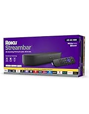 Roku Streambar | 4K/HD/HDR Streaming Media Player & Premium Audio, All In One, Includes Roku Voice Remote