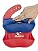PRACTICAL BIBS - Comfortable, Soft, Safe, Anti-microbial, BPA free, 100% Food-grade silicone baby bib.Blue-Green