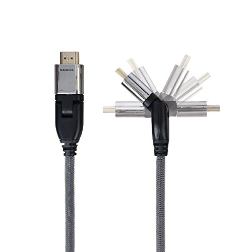 10` Pivoting 4K Hdmi Cable For Right Angles - Supports 4K & Ultrahd With Speeds Up To 18 Gbps - Get
