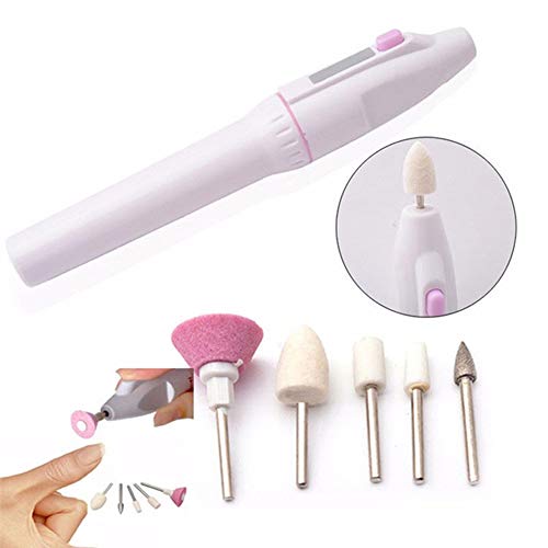 Mary Paxton 2PACK Nail File Set,5 In 1 Pedicure Tools Electric Nail File Manicure Tools Electric Nail Drill Nail Trimming Kit Electric Manicure Drill Pedicure Kit Pedicure Machine Portable Grinding