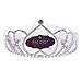 Frcolor Birthday Tiara Rhinestone Crown Birthday Headband Headwear Exchengeable Numbers with Comb Pin for Wedding Bride Bridesmaid
