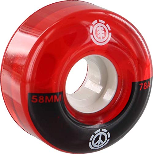 Peace Filmer Red/black / White Skateboard Wheels - 58mm 101a