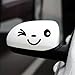 Yonger 2 X Cute Smile Face 3D Decal Sticker for Auto Car Side Mirror L+R Rearview (A)