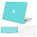MOSISO Plastic Hard Shell Case & Keyboard Cover Skin & Screen Protector Only Compatible with MacBook Air 11 inch (Models: A1370 & A1465), Turquoise
