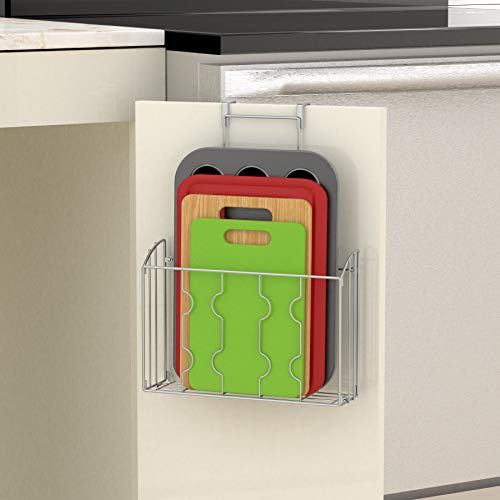 2PK SimpleHouseware Plastic Over The Door Organizer Holder
