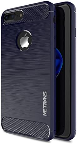 iPhone 8 Plus Case,iPhone 7 Plus Case Metrans Carbon Fiber Case Slim Heavy Duty Protection Corner Cushion Design with Resilient Shock Absorption for iPhone 8 Plus/ iPhone 7 Plus