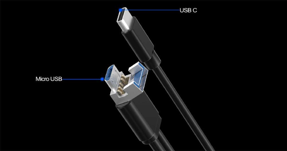 USB 3.0 Hub & USB C Hub with SD & TF Card Reader, 3-Ports USB Hub for iMac PC Laptop Mouse Keyboard Printer Android Tablet Phones with OTG Function