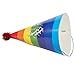 Rainbow Paper Cone Party Hats for Birthday's (12 Pack)