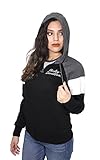 Harley-Davidson Womens Nomadic Roots Raglan Fleece Full Zip Black Hoodie (Medium)