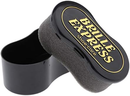 靴磨き スポンジ 黒色 革靴用つや出し 靴クリーム スつや出しスポンジ 全色用 ラピッド