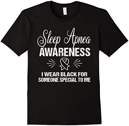 Mens Sleep Apnea TShirt Medium Black