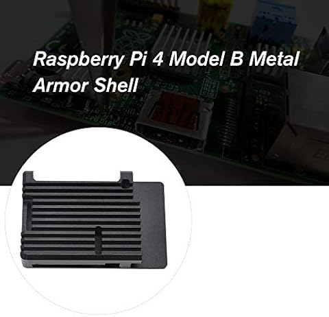 IBISHITAOXUNBAIHUOD Raspberry Pi 4 Modelo B Caja de aleación de Aluminio CNC Carcasa de Armadura metálica con disipadores de Calor para Ventiladores Raspberry Pi 4B-NO