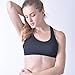 Queenie Ke Women's Yoga Bra Light Support Cross Back Wirefree Pad Soft Size XL Color Black Across