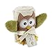 Baby Aspen, My Little Night Owl Plush Velour Baby Blanket, Beige, One Size