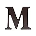 Brown Nursery Letter M Wall Hanging