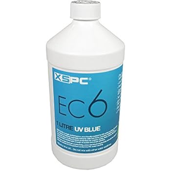 XSPC EC6 High Performance Premix Coolant, Translucent, 1000 mL, Blue UV