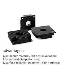 Extrusor de aluminio Anet disipador de calor 5 piezas, Makerbot MK7 MK8 1.575 x 1.575 x 0.433 in disipador de calor enfriador Fin para Anet 3D impresora extrusor ventilador