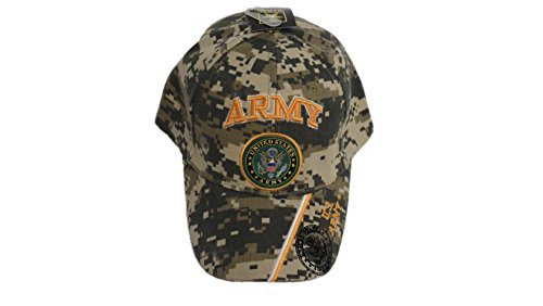 U.S ARMY & Army shadow Emblem Camo camoflauge Cap Official US Army Licensed Hat Cap601mc