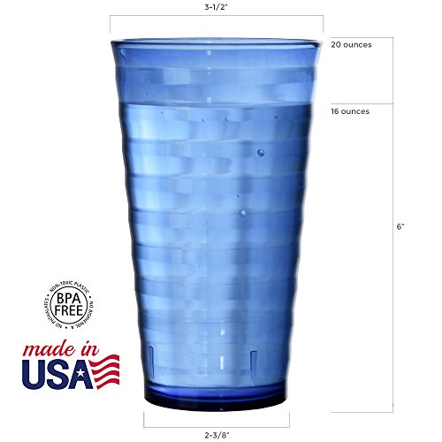 3 US+Acrylic+18+Ounce+Tumblers+Assorted